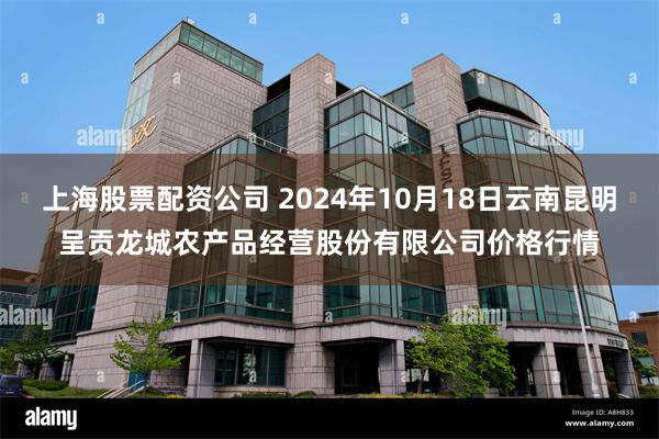 上海股票配资公司 2024年10月18日云南昆明呈贡龙城农产品经营股份有限公司价格行情